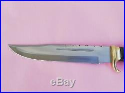 Nice Stainless D2 Bowie Knife With brass and stag horn handle
