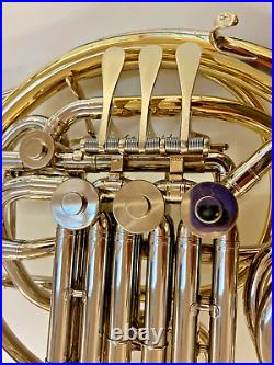 Nice Used Conn 8D-Y Double French Horn in Yellow Brass & Nickel Silverwith Case