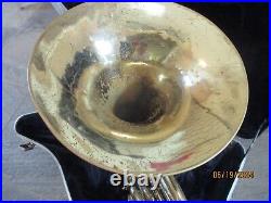 Olds brand double FRENCH HORN, WITH CASE AND MOUTHPIECE. Made in USA