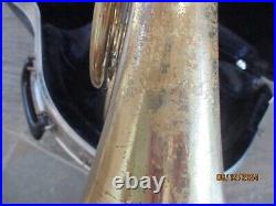 Olds brand double FRENCH HORN, WITH CASE AND MOUTHPIECE. Made in USA