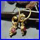 Omer-Hammered-Roman-Horn-Earrings-With-Red-Ruby-Charms-24k-Gold-Over-925-Silver-01-rg