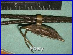 One of A Kind Devil's Claw Seed Pod Cast Silver Bolo Tie With Horns