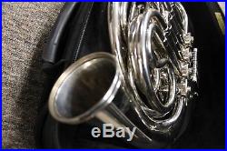Opus USA Silver French Horn With Case Great Working Condition