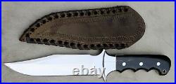 Ostra 440-c Steel Bush Craft Hunting Camping Knife With Buffalo Horn Handle