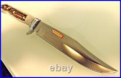 PUMA German Stag Horn Hand-Made Hunting Knife with Leather Sheath