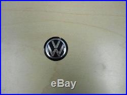 Personal Steering Wheel Horn Button Black with Silver Volkswagen VW Logo