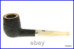 Pipe The Stump Group 1 Sandblasted With Real IN Silver And Mouthpiece IN Horn