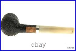 Pipe The Stump Group 1 Sandblasted With Real IN Silver And Mouthpiece IN Horn