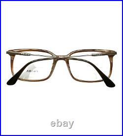 Prada Eyeglasses Glasses Brown Horn / Silver 53-19-145 withcase