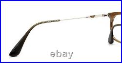 Prada Eyeglasses Glasses Brown Horn / Silver 53-19-145 withcase