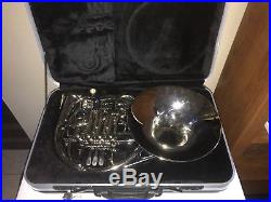 Pro Silver Plated Double French HornPossibly OPUS USA Model 6038N With Hardcase