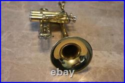 Professional Bb Piccolo Trumpet Brass 4 Valve with case