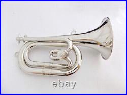 Professional Bb Spanish Horn Yellow brass with Bag lacquer silver nickel plated