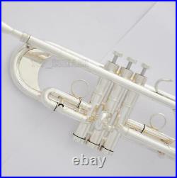 Professional Detachable Bell Trumpet Silver horn Monel Valve New With Case