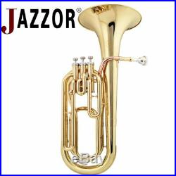 Professional Gold Brass Marching Baritone Tuba Horn New Instrument With Case