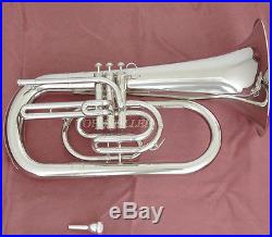 Professional JINBAO Marching Euphonium Silver Nickel Horn Bb Key With Case