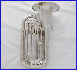 Professional New Silver Nickel Euphonium horn 4 Valves With Case