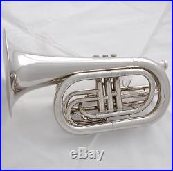 Professional Newest Marching Baritone Siver nickel Horn with Case