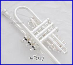 Professional QUALITY Silver Eb/D Trumpet horn 3 Monel Valves Brand new With Case