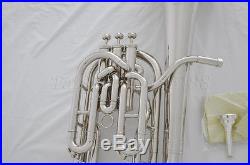 Professional Silver Nickel Plated JINBAO Gold Bb baritone horn with case