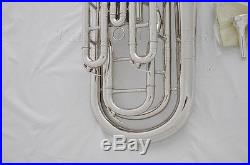 Professional Silver Nickel Plated JINBAO Gold Bb baritone horn with case