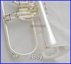 Professional Silver Plated Flugelhorn Monel Valves Bb Flugel New Horn With Case