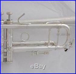 Professional Silver Plated Trumpet TaiShan Brand horn Monel Valves With Case
