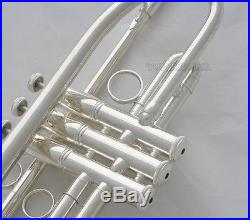Professional Silver Plated new Trumpet Streamline Design Horn With Case