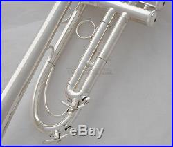 Professional Silver Plated new Trumpet Streamline Design Horn With Case