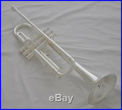 Professional Silver plate Bb Trumpet Horn 5''Bell Monel Valve with Luxary Case