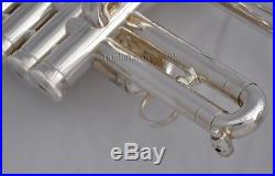Professional new Piccolo Trumpet Bb/A soprano horn Silver horn with case