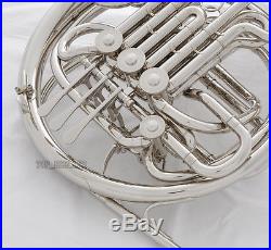 Professional nickel Silver 3+1 Key Double French Horn F/Bb Tone With Case