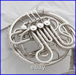Professional nickel Silver 3+1 Key Double French Horn F/Bb Tone With Case