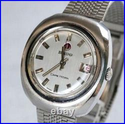 RADO Cape Horn Automatic Silver Watch with Date Display USED F/S