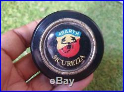 RARE Vintage ABARTH SICUREZZA Crest With Silver Ring Horn button
