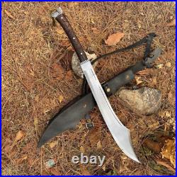 Rajput Sword with Long Handle 19 In Ready & Sharp Blade Hand forged in Nepal
