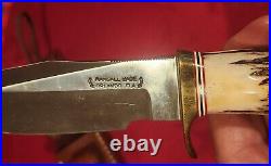 Randall Made Knives Model 23 Gamemaster Clip Point Knife Stag Handle