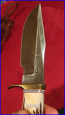 Randall Made Knives Model 23 Gamemaster Clip Point Knife Stag Handle