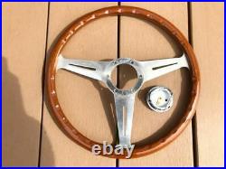 Rare Thing Nardi Classic 37 Wood Polish Silver With Horn Button Old Car Things