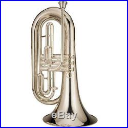 Ravel RMB202S Silver-Plated Marching Baritone Horn with Lightweight Case