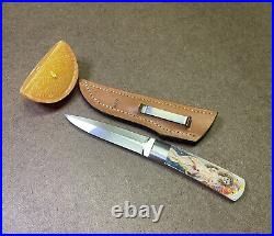 Russel R. O. Easler 4 Fixed-Blade Knife with Sheath UNUSED
