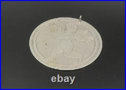 S. KIRKLAND & SON 925 Silver Vintage Baby Angel With Horn Pendant PT18932