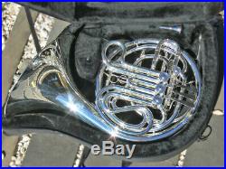 SILVER Bb/F Double FRENCH HORN Sterling Pro Quality Brand New With Case