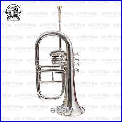 SOUND SAGA Flugel Horn 4 Valve With All Accessories Including Mouthpiece & Case