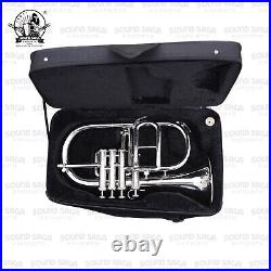 SOUND SAGA Flugel Horn 4 Valve With All Accessories Including Mouthpiece & Case
