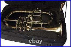 Sai Musical Flugel Horn 3 Valve brass Bb With Free Hard Case+Mouthpiece FAST, /
