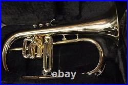 Sai Musical Flugel Horn 3 Valve brass Bb With Free Hard Case+Mouthpiece FAST, /