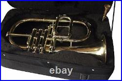 Sai Musical Flugel Horn 3 Valve brass Bb With Free Hard Case+Mouthpiece FAST SHI