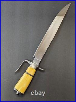 Sava Damlovac ABS MS Magnificent 16.25 Bowie Style Knife with D-Guard OOAK