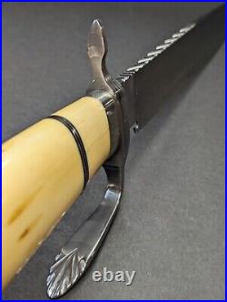 Sava Damlovac ABS MS Magnificent 16.25 Bowie Style Knife with D-Guard OOAK